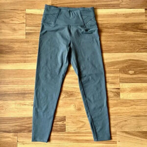 Apana Performance Active Leggings Yoga Pant Blue Size Small